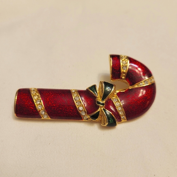 Vintage Candy Cane Brooch - Picture 3 of 7